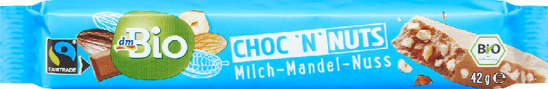 dmBio Choc `n`Nuts Vollmilch-Mandel-Nuss