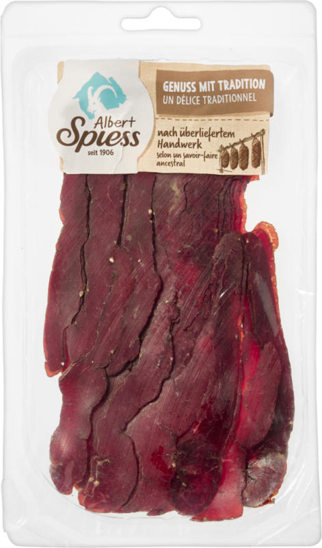 Carne secca alla casalinga Albert Spiess, a fette, Svizzera, 100 g