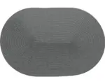 Hornbach Tischset Woven oval grau 30x45 cm