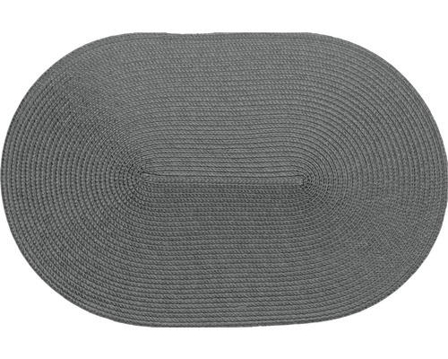 Tischset Woven oval grau 30x45 cm