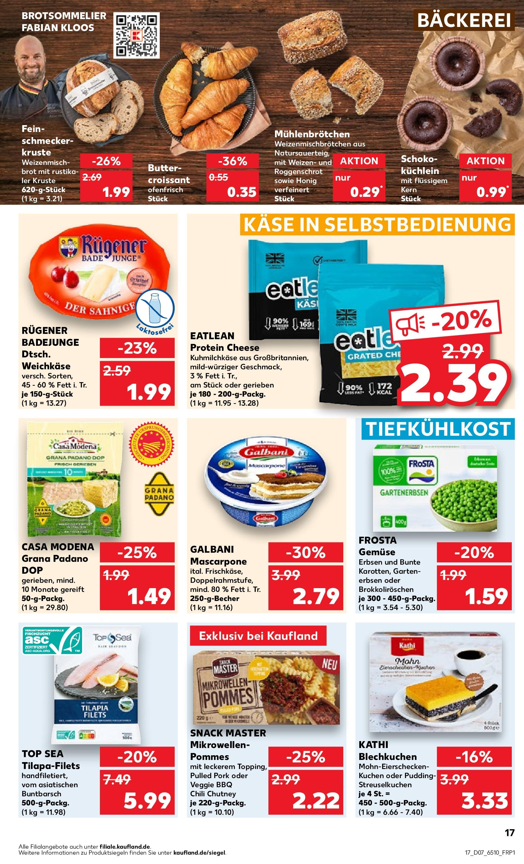 Kaufland - Nordrhein - Westfalen  (ab 15.02.2024) » Angebote Online zum Blättern | Seite: 17 | Produkte: Chili, Brot, Butter, Käse