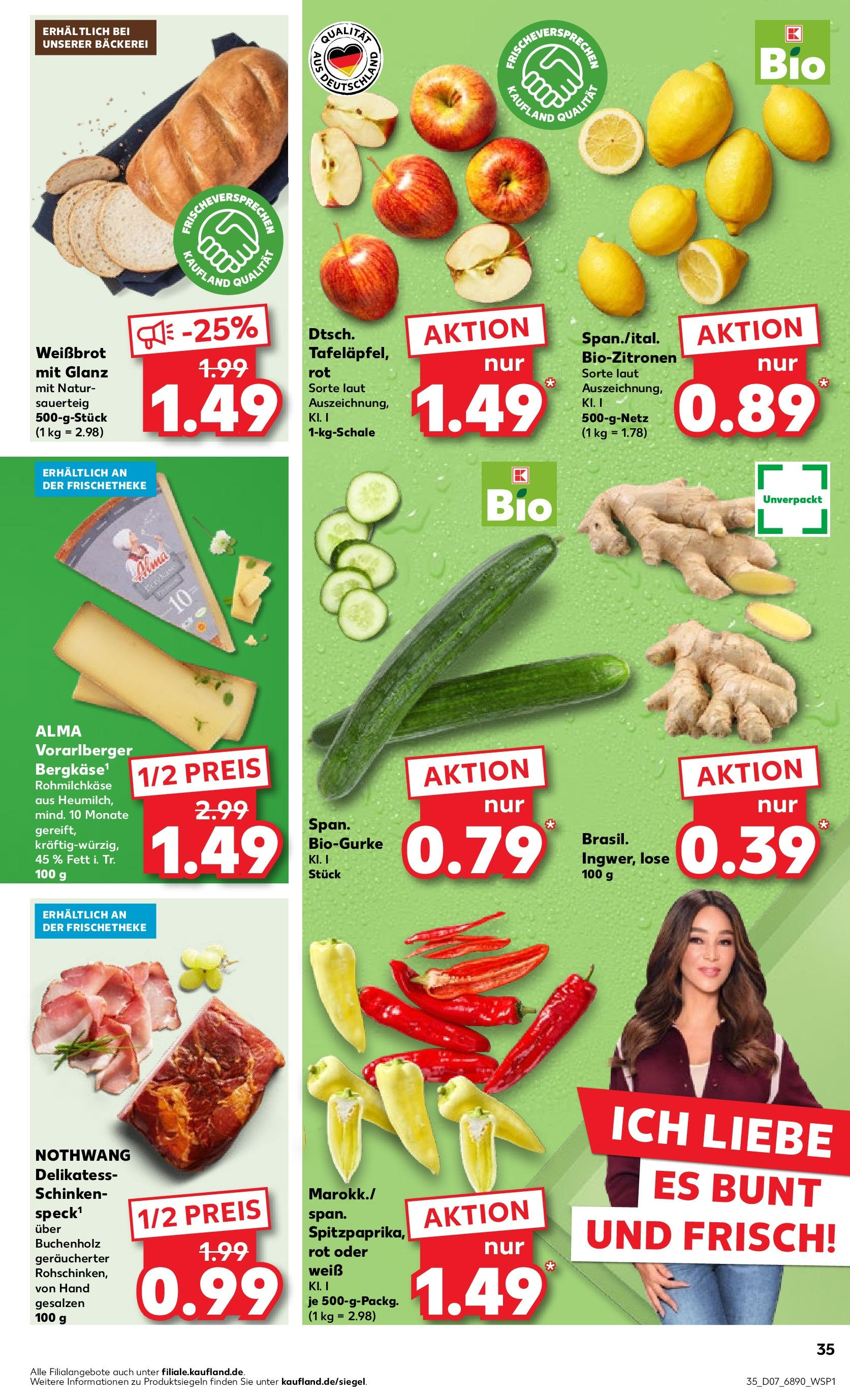 Kaufland - Nordrhein - Westfalen  (ab 15.02.2024) » Angebote Online zum Blättern | Seite: 35 | Produkte: Schinken, Bäckerei