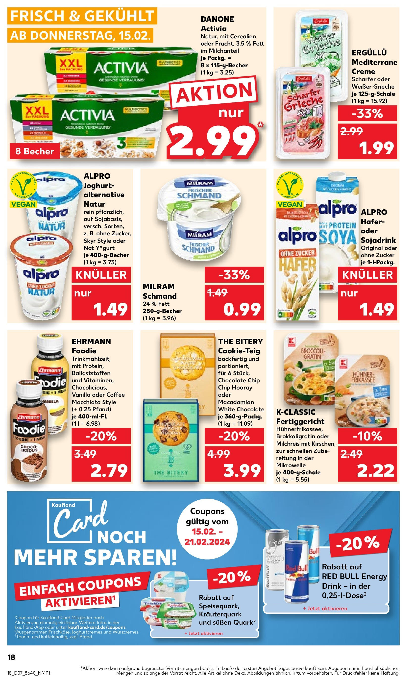 Kaufland - Nordrhein - Westfalen  (ab 15.02.2024) » Angebote Online zum Blättern | Seite: 18 | Produkte: Zucker, Mikrowelle, Creme, Joghurt