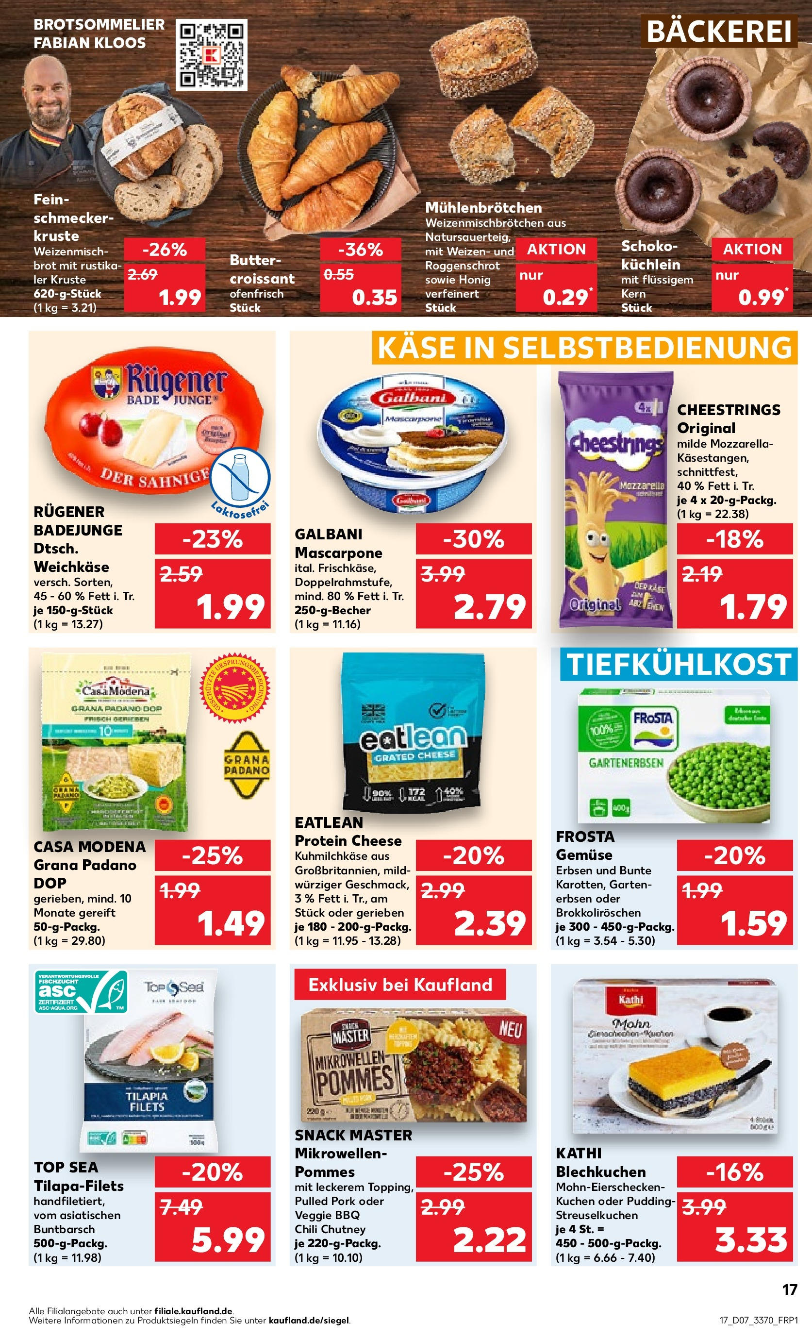 Kaufland - Berlin  (ab 15.02.2024) » Angebote Online zum Blättern | Seite: 17 | Produkte: Brot, Bäckerei, Pudding, Croissant