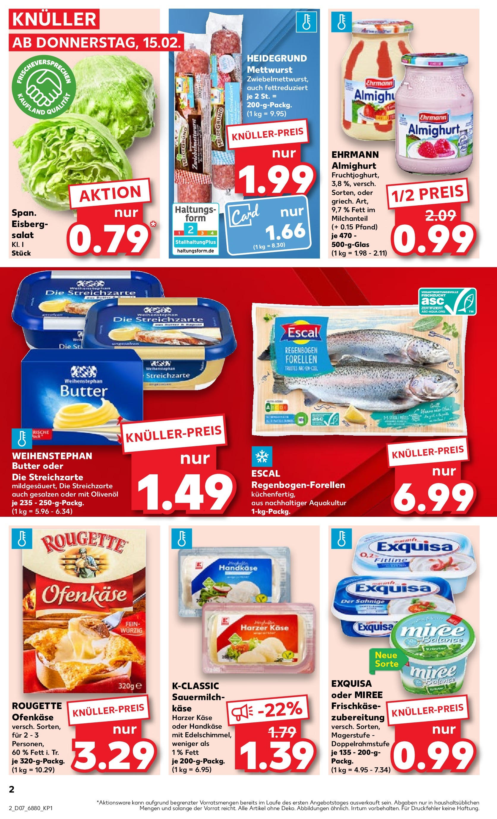 Kaufland - Saarland (ab 15.02.2024) » Angebote Online zum Blättern | Seite: 6 | Produkte: Reis, Milch, Käse