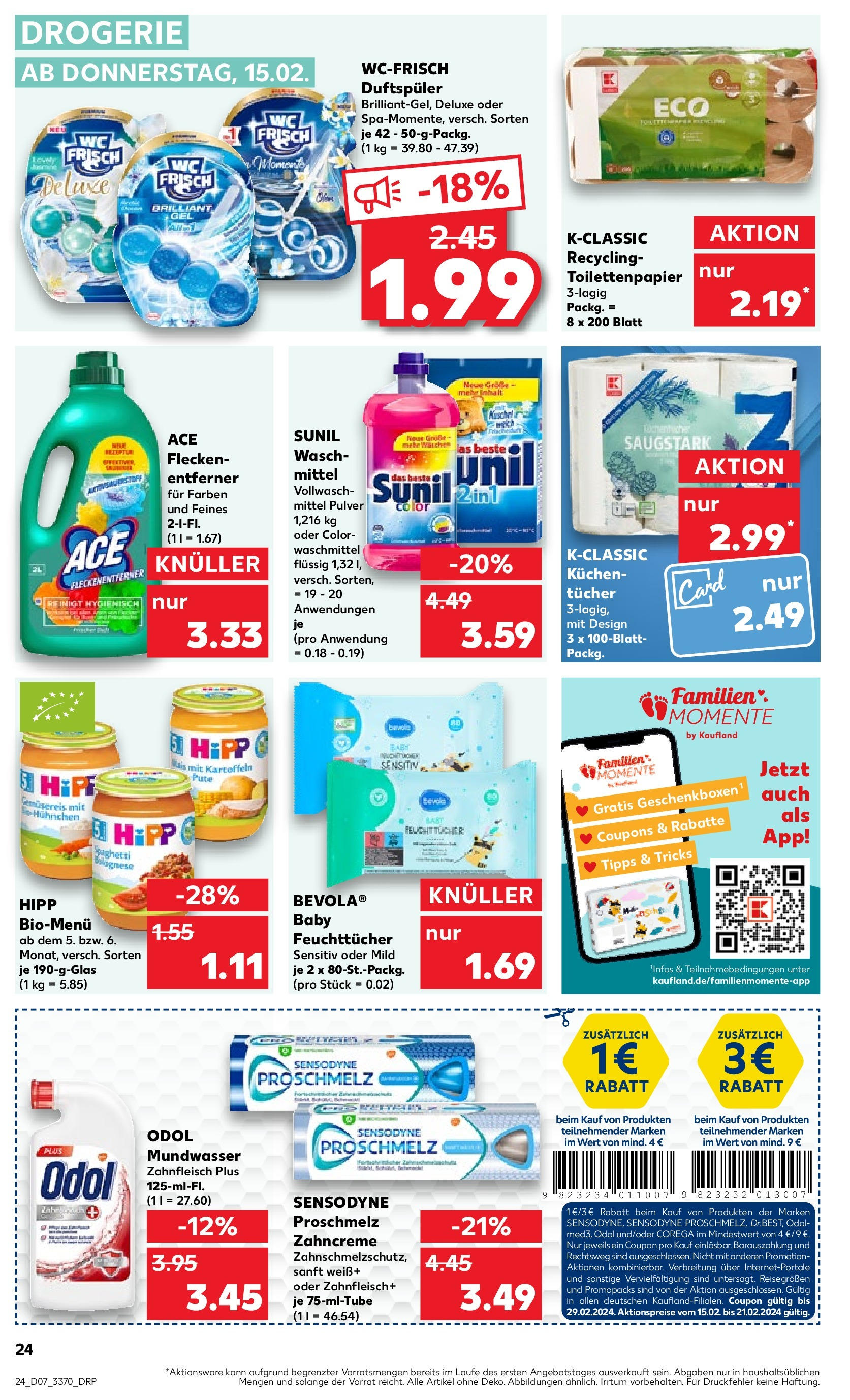 Kaufland - Berlin  (ab 15.02.2024) » Angebote Online zum Blättern | Seite: 24 | Produkte: Kartoffeln, Fleckenentferner, Waschmittel, Toilettenpapier
