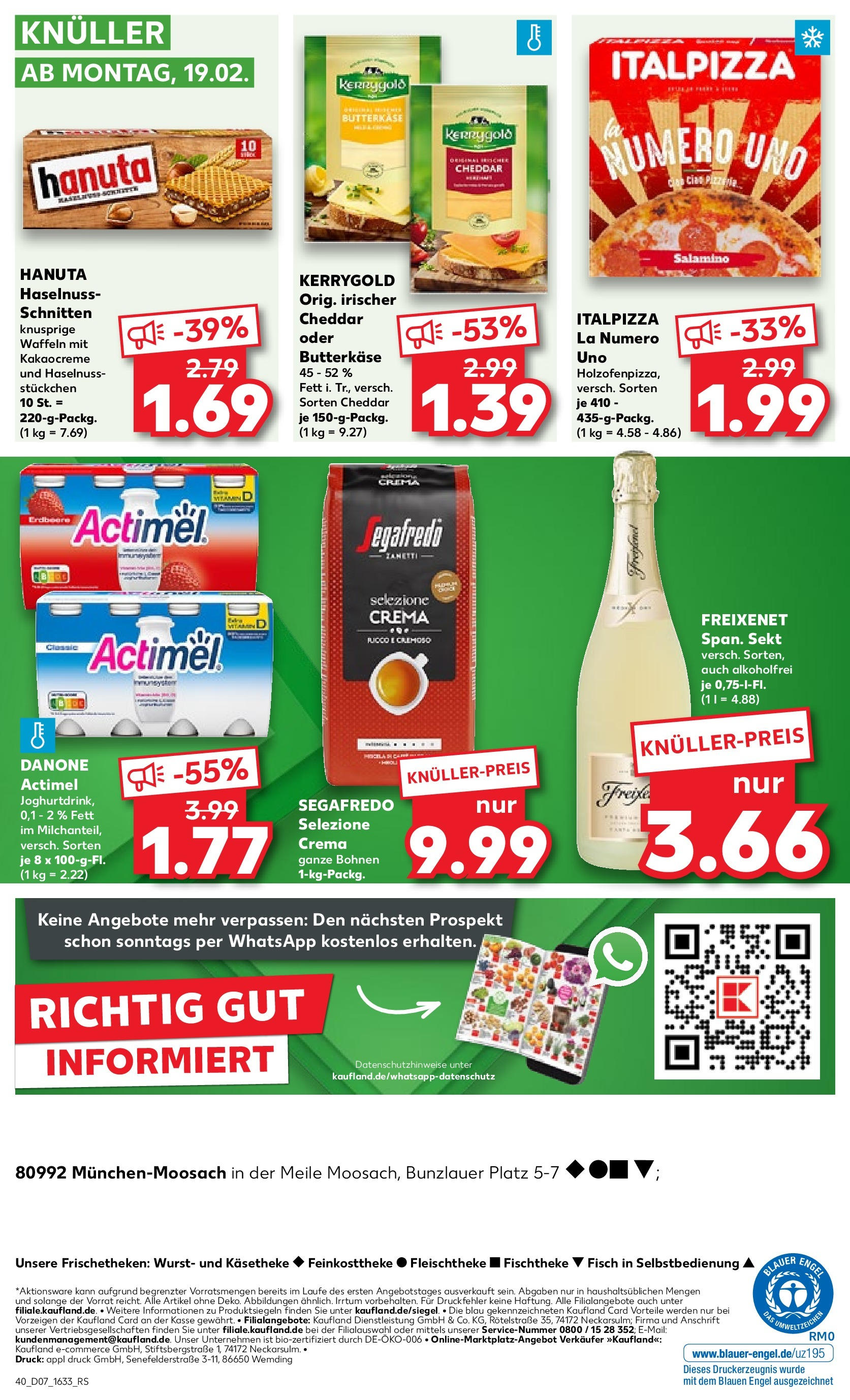 Kaufland - Bayern (ab 15.02.2024) » Angebote Online zum Blättern | Seite: 40 | Produkte: Fisch, Wurst, Sekt, Waffeln