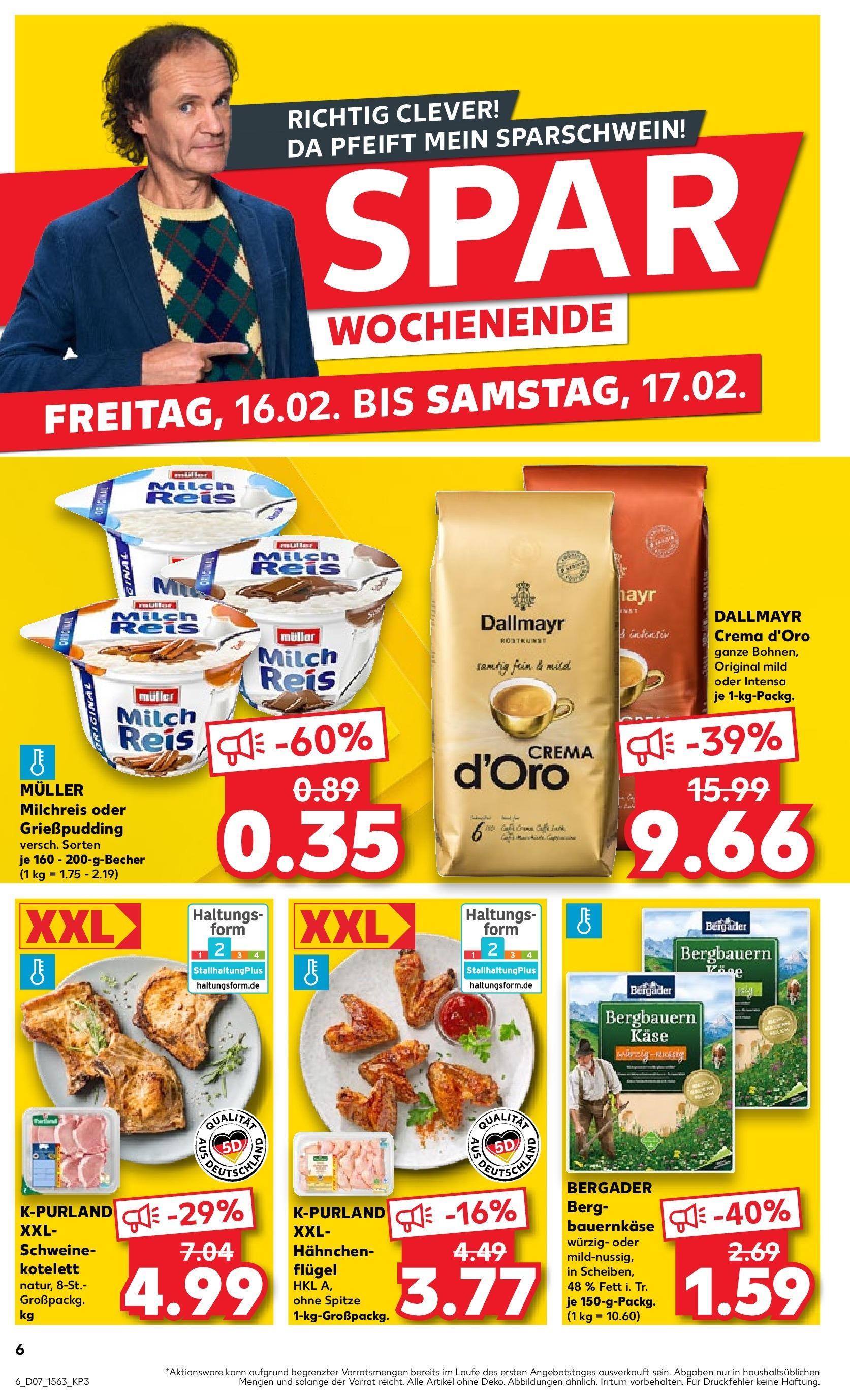 Kaufland - Schleswig-Holstein (ab 15.02.2024) » Angebote Online zum Blättern | Seite: 6 | Produkte: Reis, Milch, Käse