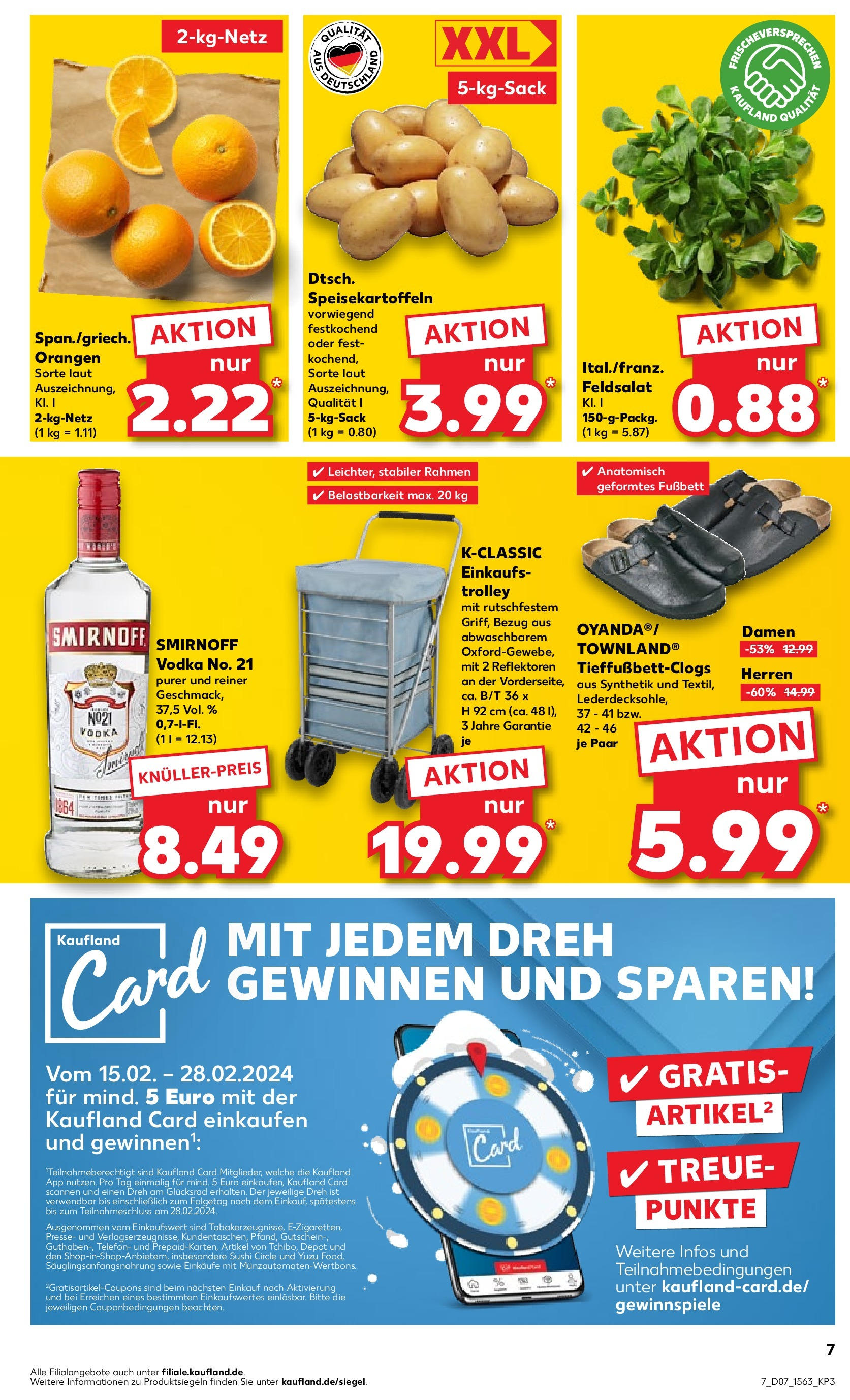 Kaufland - Schleswig-Holstein (ab 15.02.2024) » Angebote Online zum Blättern | Seite: 7 | Produkte: Orangen, Telefon, Presse