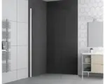 Hornbach Raumdusche Form & Style Modena 1000x1950 mm Reversibel Echtglas Klar hell weiß matt