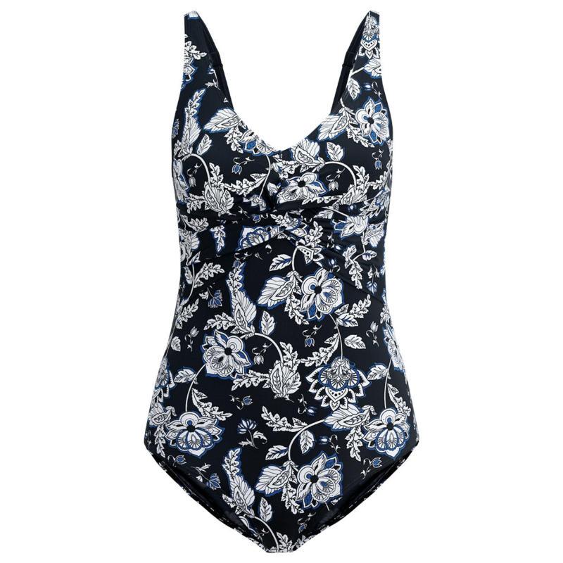 Damen Shape-Badeanzug mit Blumen-Allover (Nur online)