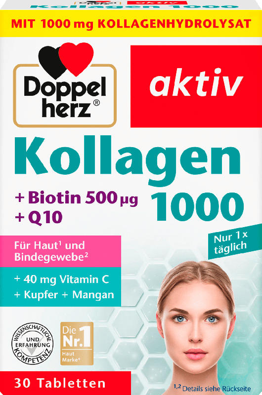 Doppelherz aktiv Kollagen 1000 + Biotin + Q10 Tabletten
