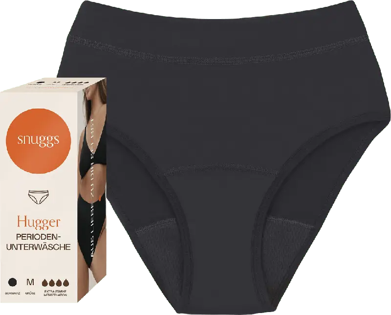 snuggs Hugger Periodenunterwäsche extrastark schwarz Gr. M