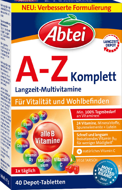 Abtei A-Z Komplett langzeit-Multivitamine