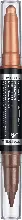 dm drogerie markt MANHATTAN Cosmetics Lidschatten Eyemazing Double Effect Eyeliner Kajal 002 Molten Metal