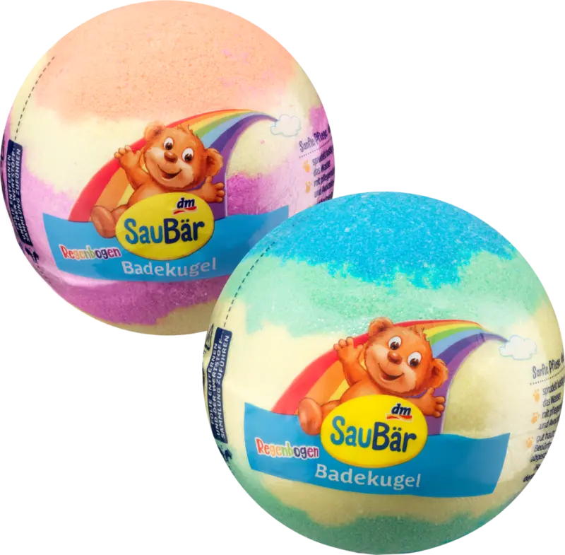 SauBär Regenbogen Badekugel sortiert