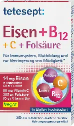 tetesept Eisen + B12 + C + Folsäure