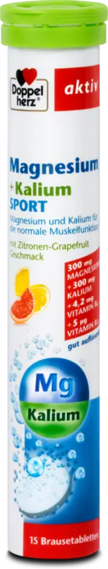 Doppelherz aktiv Magnesium + Kalium Sport Brausetabletten