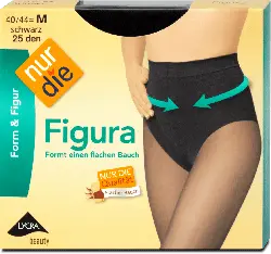 nur die Form & Figur Figura Strumpfhose schwarz 25 DEN, Gr. 40/44