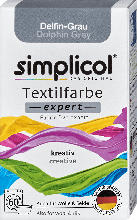dm drogerie markt Simplicol Textilfarbe expert Delfin-Grau