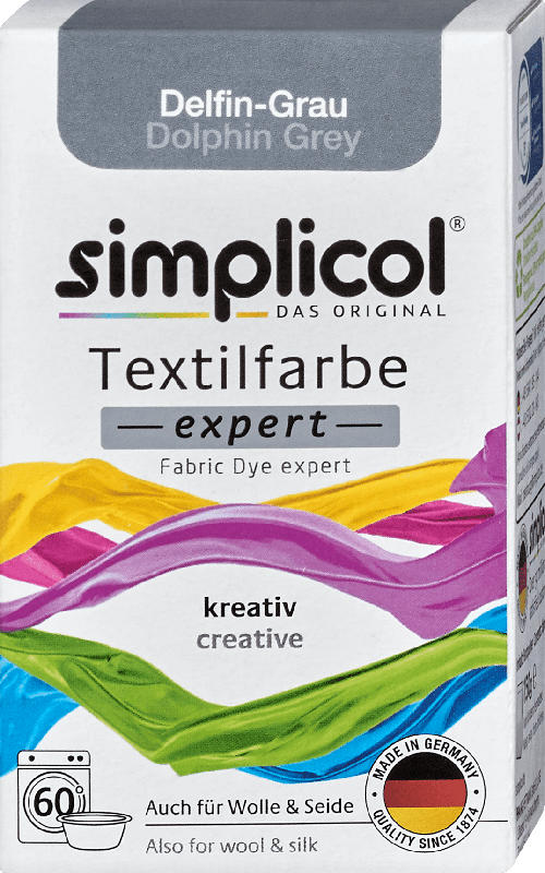 Simplicol Textilfarbe expert Delfin-Grau