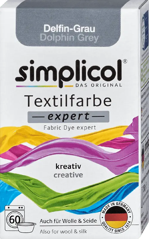 Simplicol Textilfarbe expert Delfin-Grau