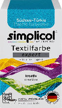 dm drogerie markt Simplicol Textilfarbe expert Südsee-Türkis