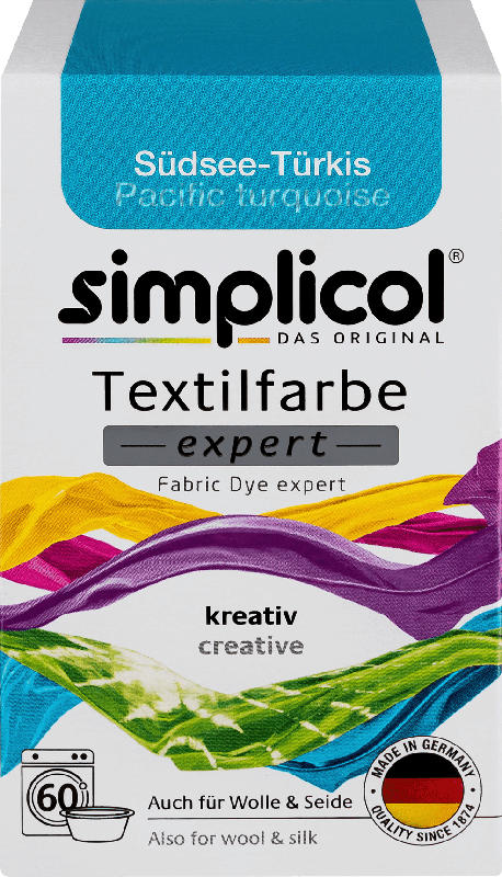 Simplicol Textilfarbe expert Südsee-Türkis
