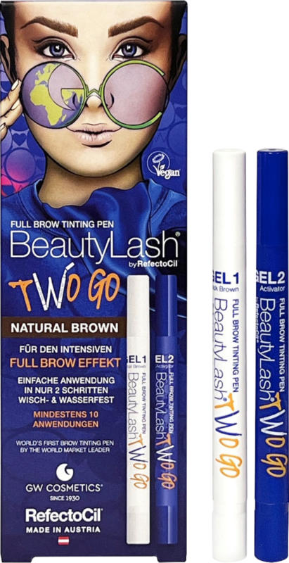Beauty Lash Augenbrauenfarbe Full Brow Tinting Pen Two Go Natural Brown