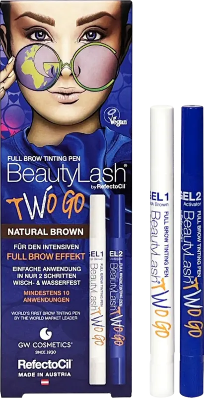 Beauty Lash Augenbrauenfarbe Full Brow Tinting Pen Two Go Natural Brown