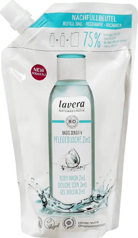 lavera Basis Sensitiv 2in1 Pflegedusche Nachfüllbeutel