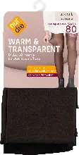 dm drogerie markt nur die Strumpfhose Warm & Transparent, 80 DEN, Größe 44/48 (L)