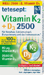tetesept Vitamin K2 + D3 2500 Mini-Tabletten