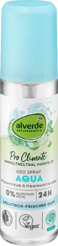 alverde NATURKOSMETIK Pro Climate Deodorant Spray Aqua
