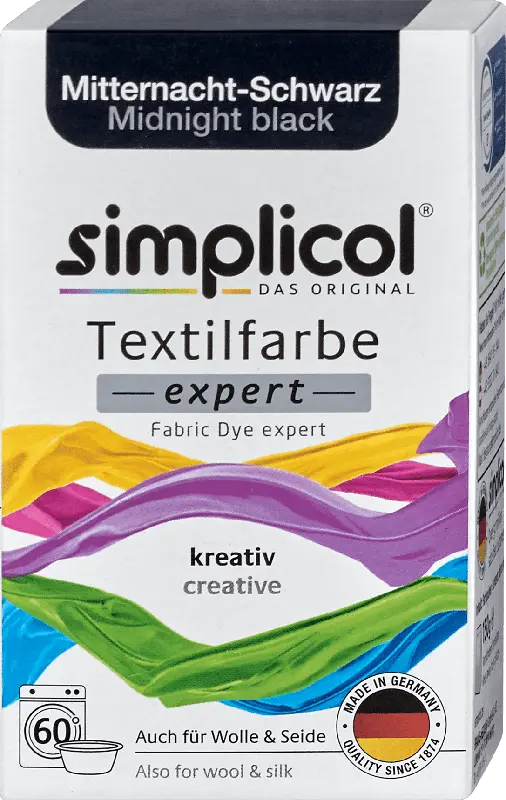 Simplicol Textilfarbe expert Mitternacht-Schwarz