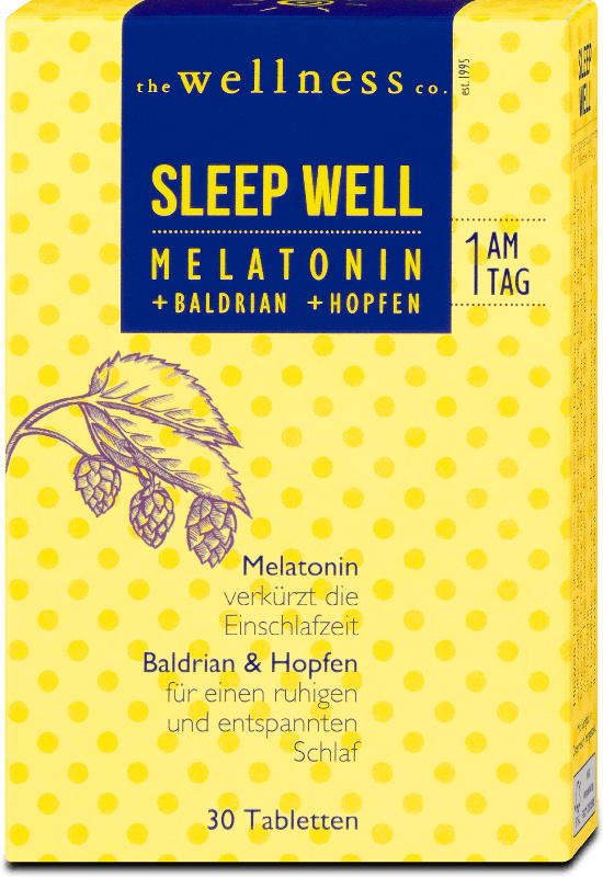 the wellness co. Sleep Well Melatonin Tabletten
