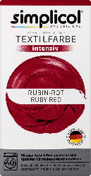 Simplicol flüssige Textilfarbe Rubin-Rot