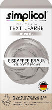 dm drogerie markt Simplicol Flüssige Textilfarbe Eiskaffee-Braun