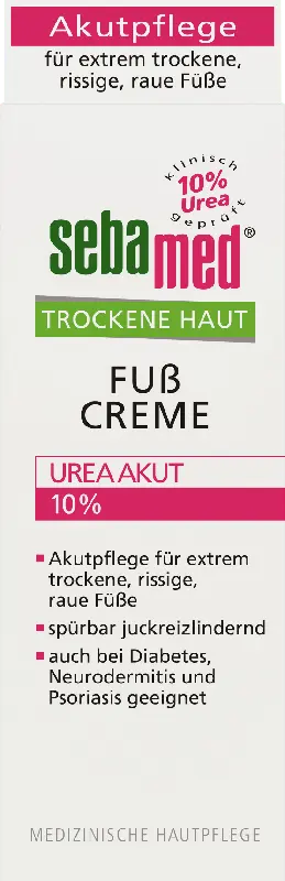 sebamed Urea Akut 10% Fußcreme trockene Haut