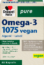 Doppelherz pure Omega-3 1075 Kapseln vegan
