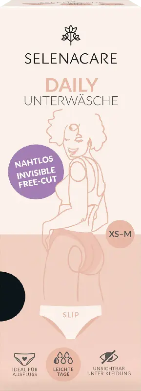 SELENACARE Daily Unterwäsche schwarz, Gr. XS-M