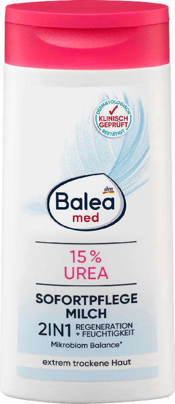 Balea med 2in1 Sofortpflege Milch 15 % Urea