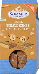 SOMMER Dinkelkekse Müsli mit Haselnüsse