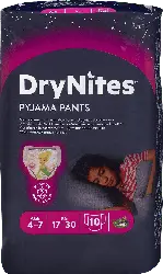 DryNites Pyjama Pants für Mädchen Nacht-Höschen (17-30 kg)