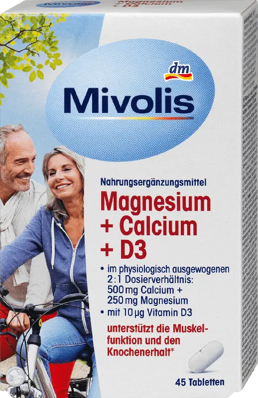 Mivolis Magnesium + Calcium + D3 Tabletten