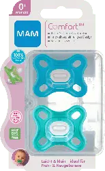 MAM Babyschnuller Comfort Silikon 0+ Monate blau/türkis