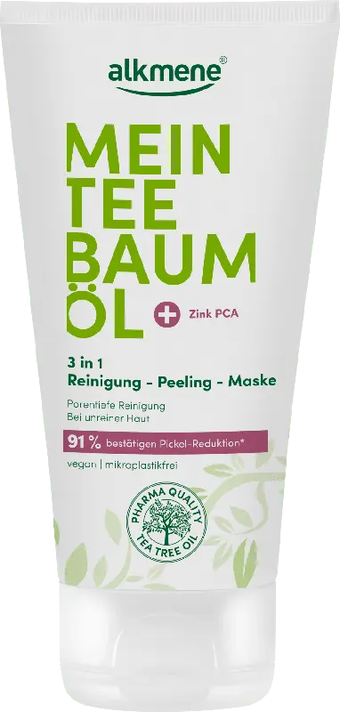 alkmene Mein Teebaumöl 3in1 Reinigung-Peeling-Maske