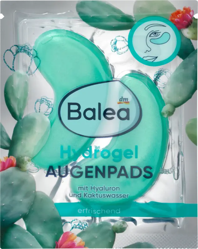 Balea Augenpads Hydrogel Kaktuswasser (1 Paar)