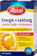 dm drogerie markt Abtei Energie + Leistung Lecithin 2000 + B-Vitamine Kapseln