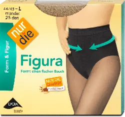 nur die Form & Figur Figura Strumpfhose mandel 25 DEN, Gr. 44/48